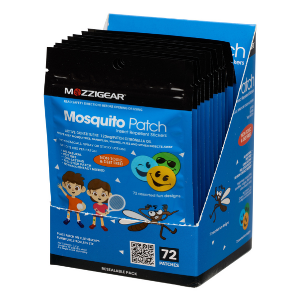 Mozzigear Patch Sticker Insect Repellent 72's Pack WHOLESALE